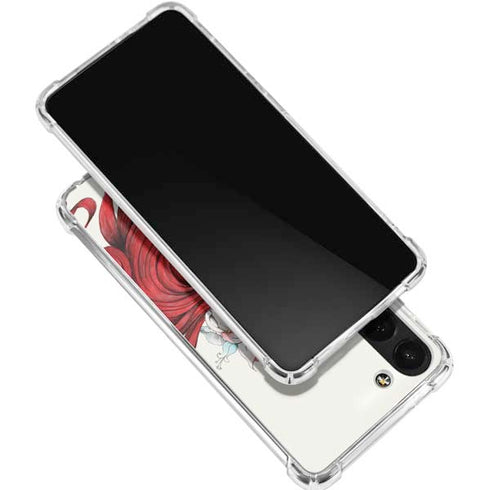 Disney The Little Mermaid Ariel Illustration Galaxy S24 FE Clear Case