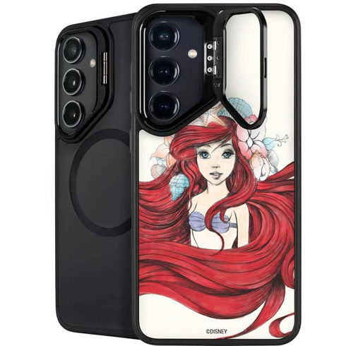 Disney The Little Mermaid Ariel Illustration Galaxy S24 Plus Kickstand Case
