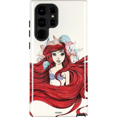 Disney The Little Mermaid Ariel Illustration Galaxy Cases