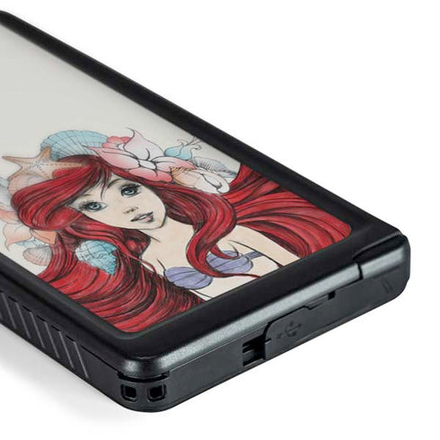 Disney The Little Mermaid Ariel Illustration Galaxy S24 Ultra Waterproof Case