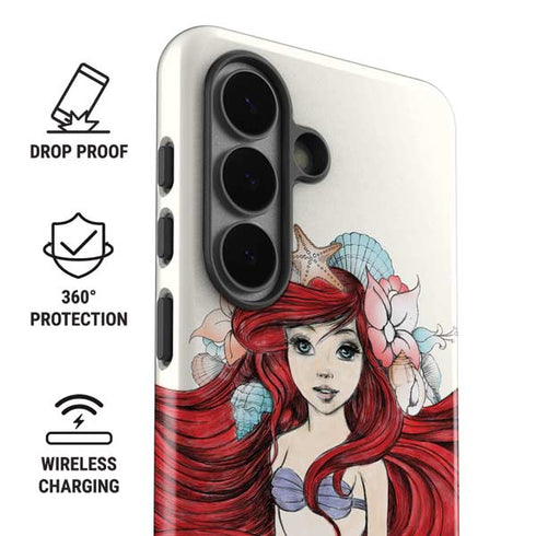 Disney The Little Mermaid Ariel Illustration Galaxy S26 Impact Case