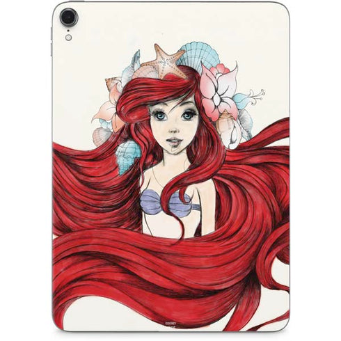 Disney The Little Mermaid Ariel Illustration Apple iPad Pro Skin