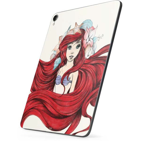 Disney The Little Mermaid Ariel Illustration Apple iPad Pro Skin