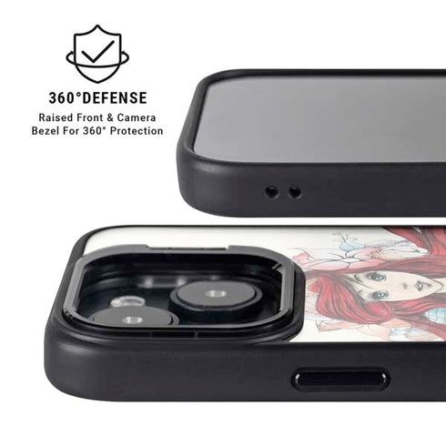 Disney The Little Mermaid Ariel Illustration iPhone 13 Kickstand Case