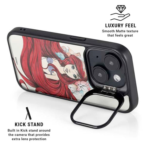 Disney The Little Mermaid Ariel Illustration iPhone 14 Plus Kickstand Case