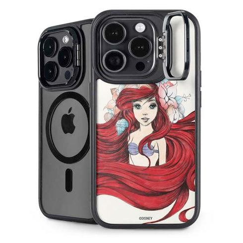 Disney The Little Mermaid Ariel Illustration iPhone 15 Pro Max Kickstand Case