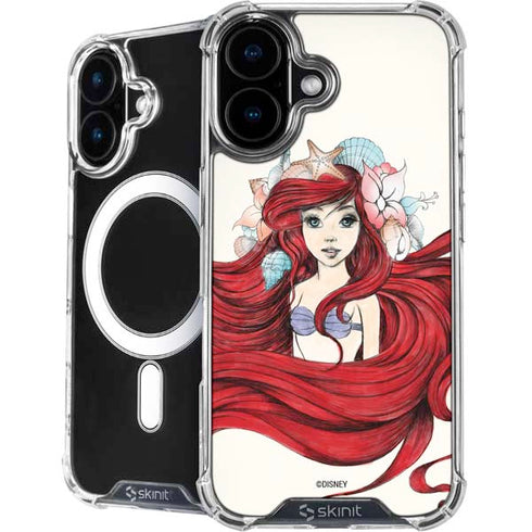Disney The Little Mermaid Ariel Illustration iPhone 16 Plus MagSafe Case
