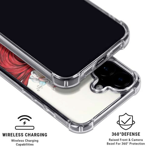 Disney The Little Mermaid Ariel Illustration iPhone 16 Plus MagSafe Case