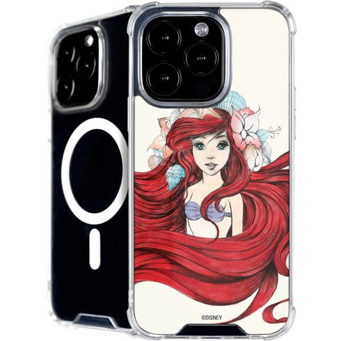 Disney The Little Mermaid Ariel Illustration iPhone 16 Pro Max MagSafe Case
