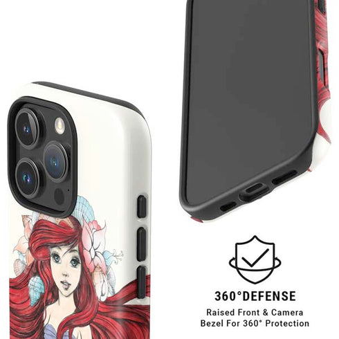 Disney The Little Mermaid Ariel Illustration iPhone 16 Pro Max Magsafe Impact Case