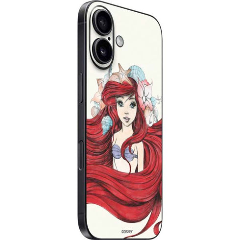 Disney The Little Mermaid Ariel Illustration iPhone 16 Skin