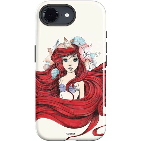 Disney The Little Mermaid Ariel Illustration iPhone 16e Impact Case