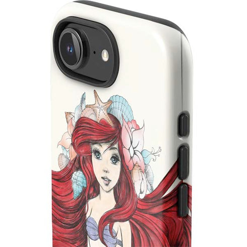 Disney The Little Mermaid Ariel Illustration iPhone 16e Impact Case
