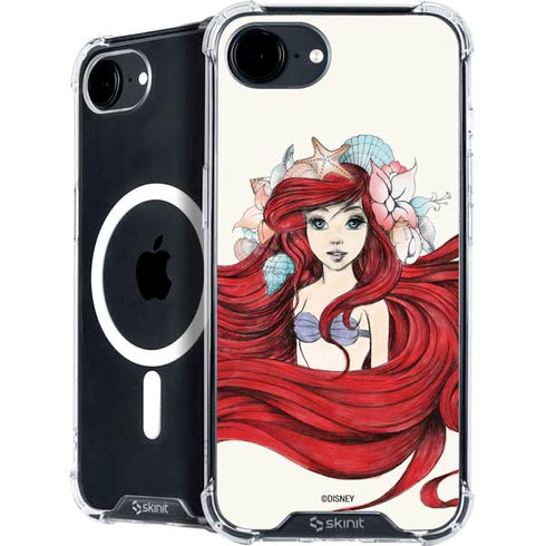 Disney The Little Mermaid Ariel Illustration iPhone 16e MagSafe Case