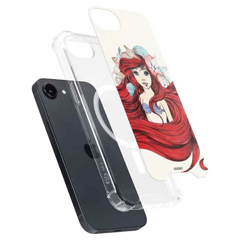 Disney The Little Mermaid Ariel Illustration iPhone 16e MagSafe Case
