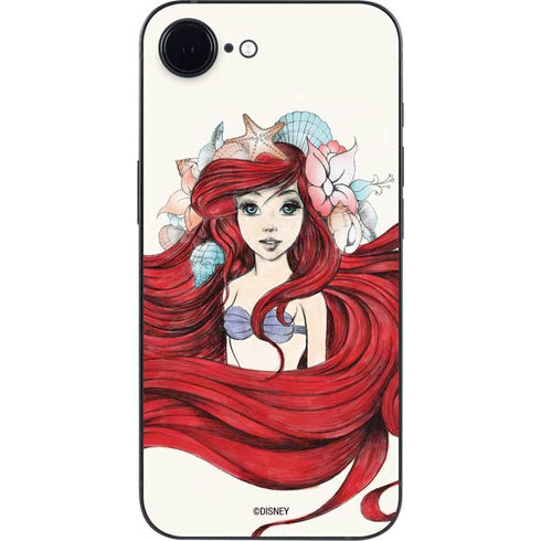 Disney The Little Mermaid Ariel Illustration iPhone 16e Skin