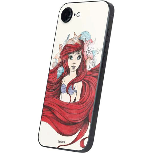 Disney The Little Mermaid Ariel Illustration iPhone 16e Skin
