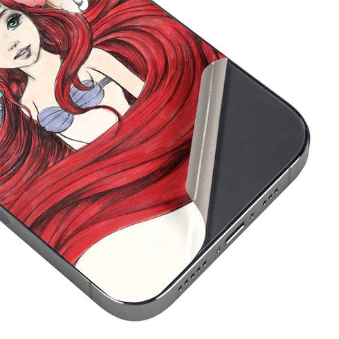 Disney The Little Mermaid Ariel Illustration iPhone 16e Skin