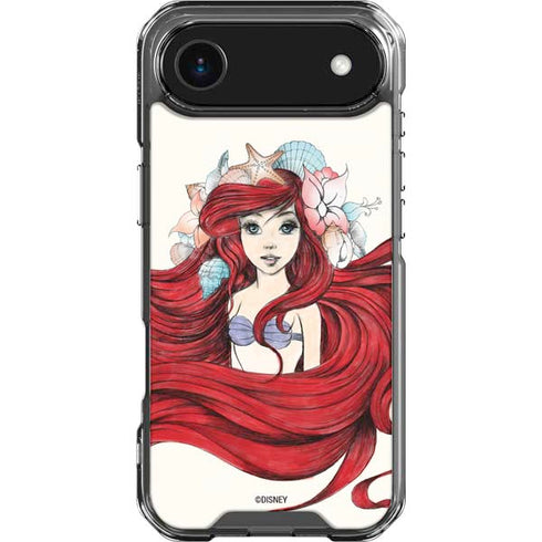 Disney The Little Mermaid Ariel Illustration iPhone 17 Air Clear Case
