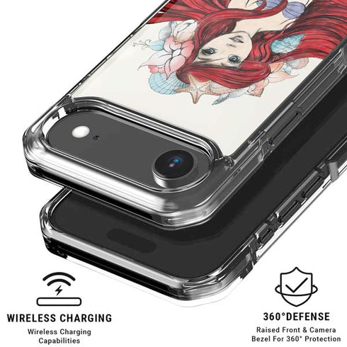 Disney The Little Mermaid Ariel Illustration iPhone 17 Air Clear Case