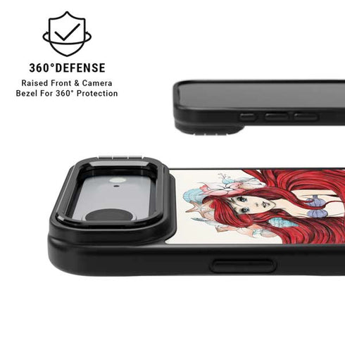 Disney The Little Mermaid Ariel Illustration iPhone 17 Air Kickstand Case
