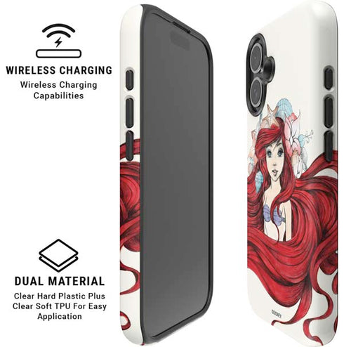 Disney The Little Mermaid Ariel Illustration iPhone 17 Magsafe Impact Case
