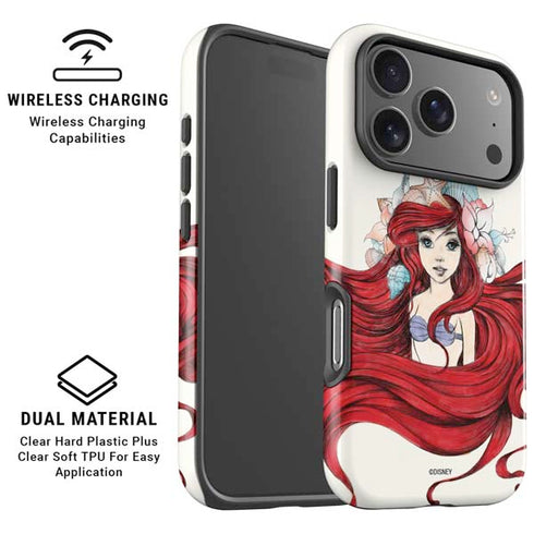 Disney The Little Mermaid Ariel Illustration iPhone 17 Pro Magsafe Impact Case