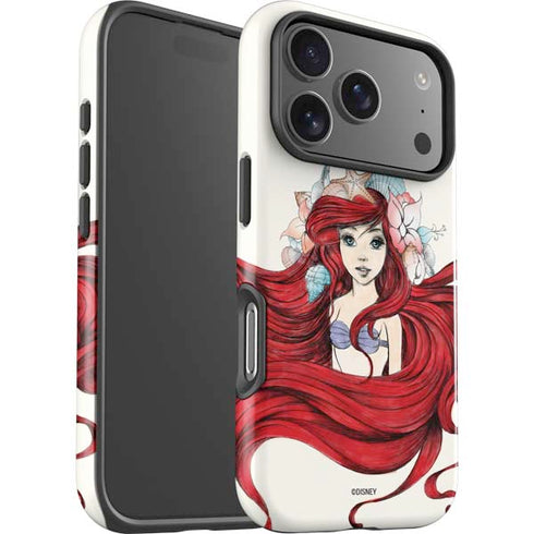 Disney The Little Mermaid Ariel Illustration iPhone 17 Pro Max Impact Case