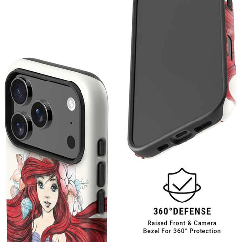 Disney The Little Mermaid Ariel Illustration iPhone 17 Pro Max Magsafe Impact Case