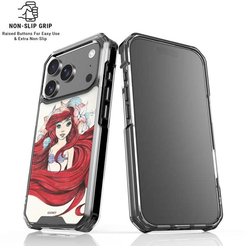 Disney The Little Mermaid Ariel Illustration iPhone 18 Pro Clear Case