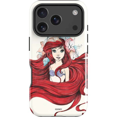 Disney The Little Mermaid Ariel Illustration iPhone 18 Pro Max Impact Case