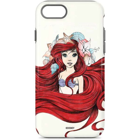 Disney The Little Mermaid Ariel Illustration iPhone Cases