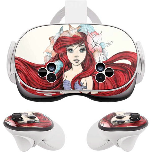 Disney The Little Mermaid Ariel Illustration Meta Quest 3S Skin