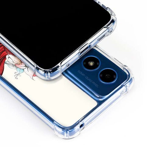 Disney The Little Mermaid Ariel Illustration Moto G 5G (2024) Clear Case