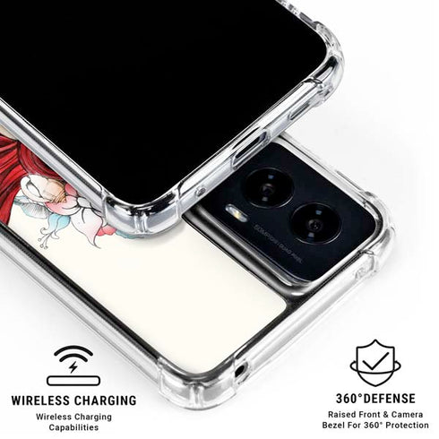 Disney The Little Mermaid Ariel Illustration Moto G Power 5G (2024) Clear Case