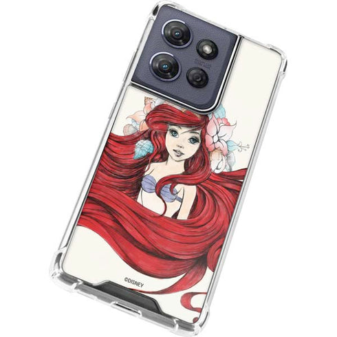 Disney The Little Mermaid Ariel Illustration Moto G Stylus 5G (2025) Clear Case