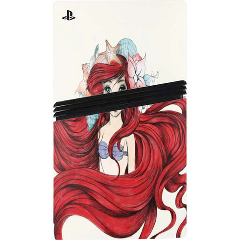 Disney The Little Mermaid Ariel Illustration PS5 Pro Bundle Skin