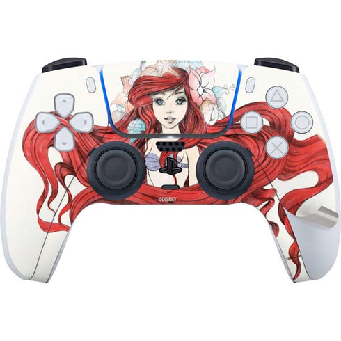 Disney The Little Mermaid Ariel Illustration PS5 Pro Disk Bundle Skin