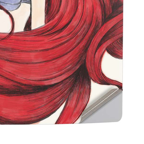 Disney The Little Mermaid Ariel Illustration PS5 Pro Disk Console Skin