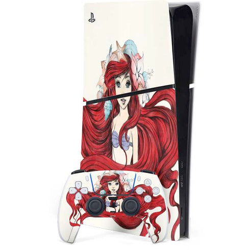 Disney The Little Mermaid Ariel Illustration PlayStation PS5 Skins