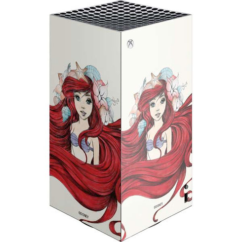 Disney The Little Mermaid Ariel Illustration XBox Series X Digital Edition Console Skin