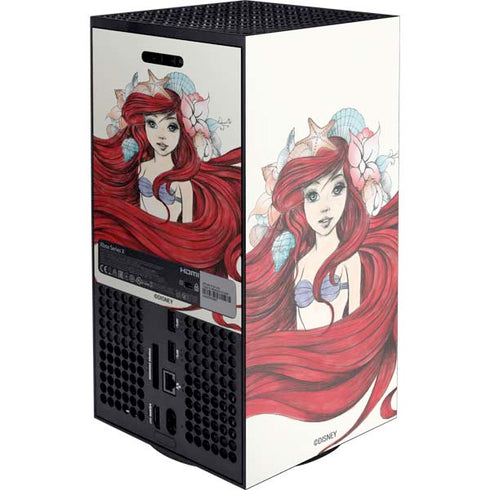 Disney The Little Mermaid Ariel Illustration XBox Series X Digital Edition Console Skin