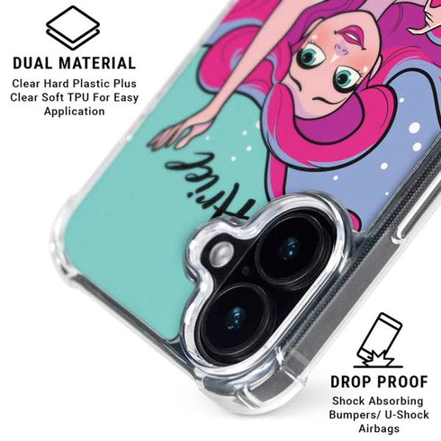Disney Ariel iPhone 16 Plus Clear Case