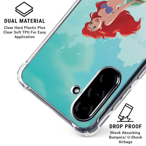 Disney The Little Mermaid Ariel Part of Your World Galaxy A36 5G Clear Case