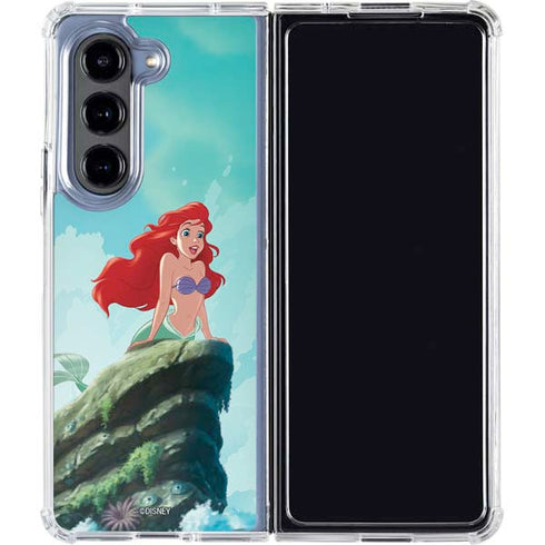 Disney The Little Mermaid Ariel Part of Your World Galaxy Z Fold5 5G Clear Case