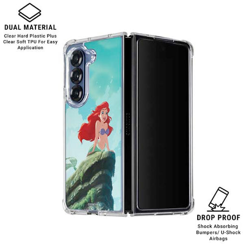 Disney The Little Mermaid Ariel Part of Your World Galaxy Z Fold6 Clear Case