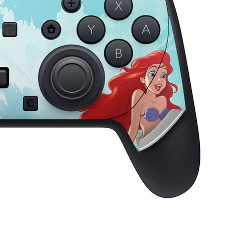Disney The Little Mermaid Ariel Part of Your World Nintendo Switch 2 (2025) Pro Controller Skin