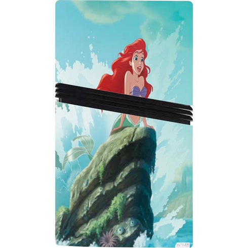 Disney The Little Mermaid Ariel Part of Your World PS5 Pro Console Skin