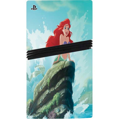 Disney The Little Mermaid Ariel Part of Your World PS5 Pro Disk Console Skin