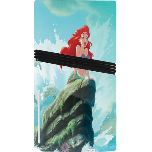 Disney The Little Mermaid Ariel Part of Your World PS5 Pro Disk Console Skin